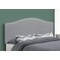 Monarch Specialties Bed, Headboard Only, Queen Size, Bedroom, Upholstered, Pu Leather Look, Grey, Transitional I 6011Q - alternate 3